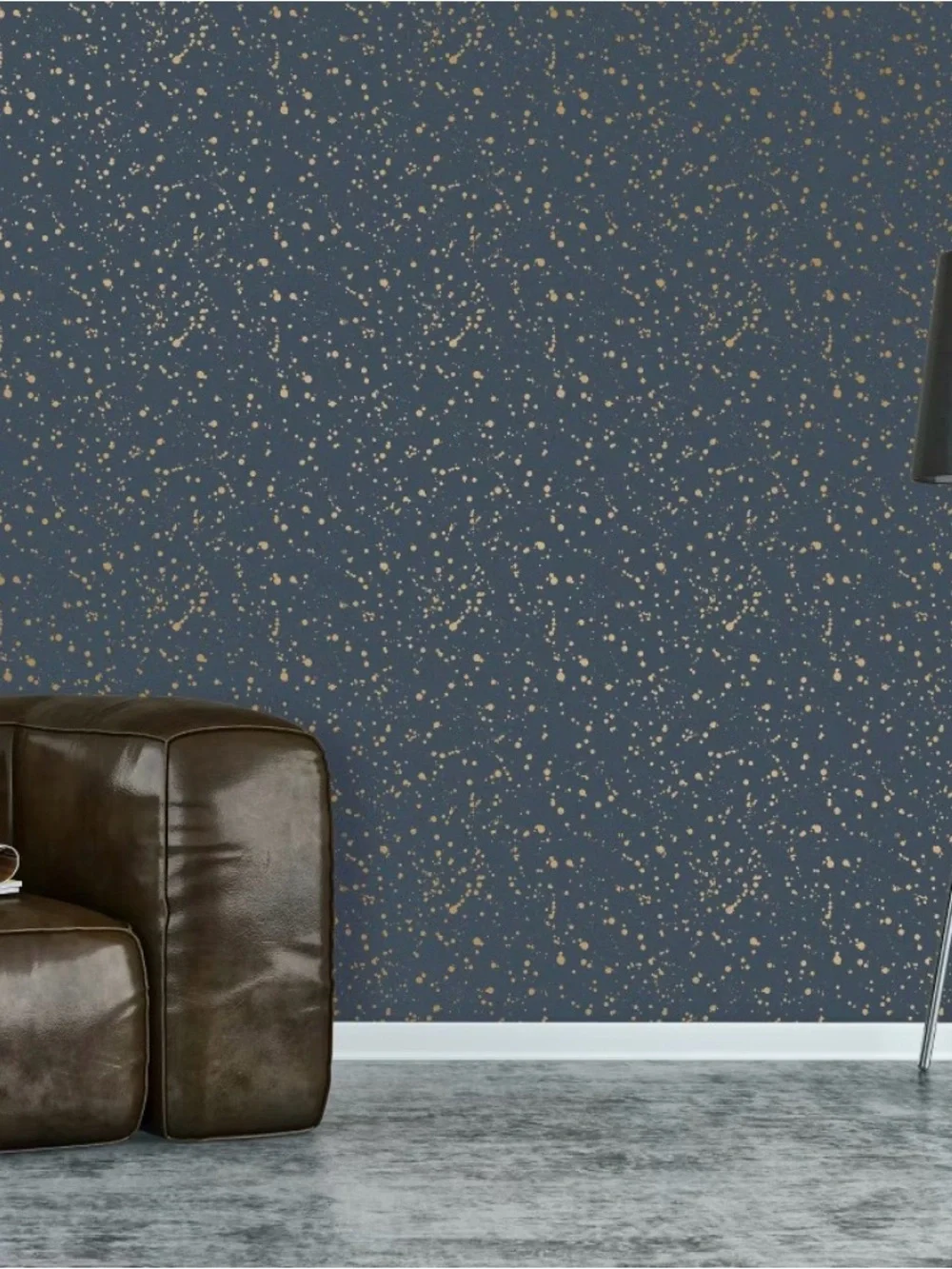Celestial Peel & Stick Wallpaper Navy/Gold - Opalhouse